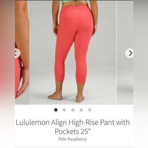 Lululemon Align High Rise Pant with Pockets 25"